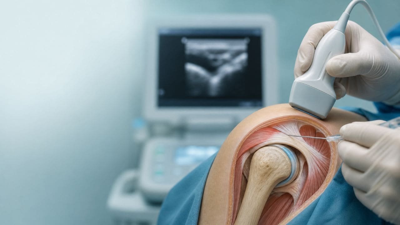 Procedimento de infiltrações guiadas por ultrassom — Dr. Caio Franco Cezar